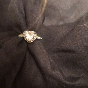 Little girls size 5 rings heart